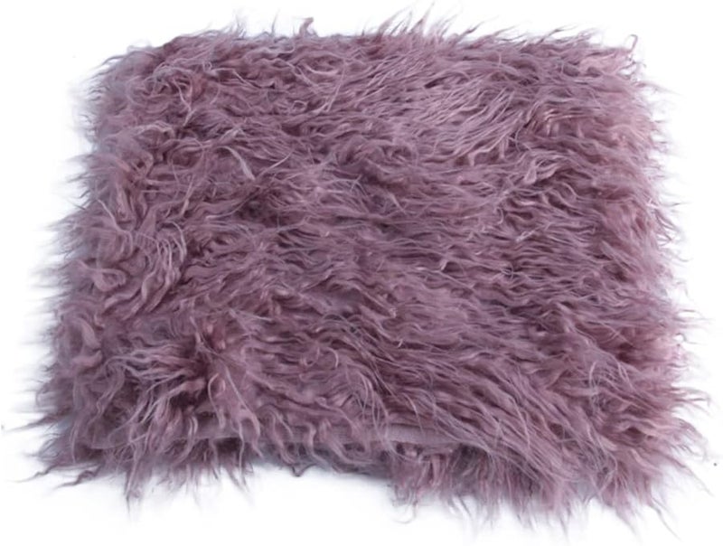 Purple Photography Blanket Soft Newborn Prop Mat For Cozy Memorable Photos - Image 1